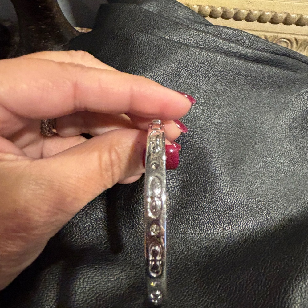 Coach silver bangle bracelet - Picture 3 of 3
